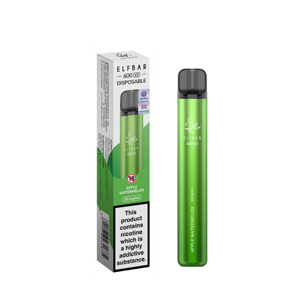 ELF Bar 600 V2 Disposable Vaping Device - Style Meets Satisfaction with 600 Flavorful Puffs