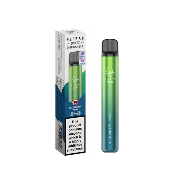 ELF Bar 600 V2 Disposable Vaping Device - Style Meets Satisfaction with 600 Flavorful Puffs