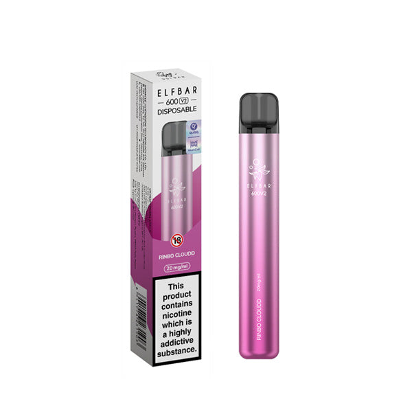 ELF Bar 600 V2 Disposable Vaping Device - Style Meets Satisfaction with 600 Flavorful Puffs