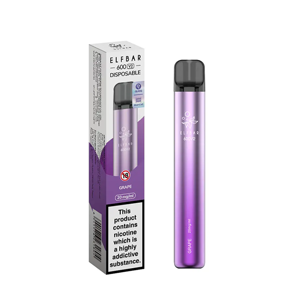 ELF Bar 600 V2 Disposable Vaping Device - Style Meets Satisfaction with 600 Flavorful Puffs