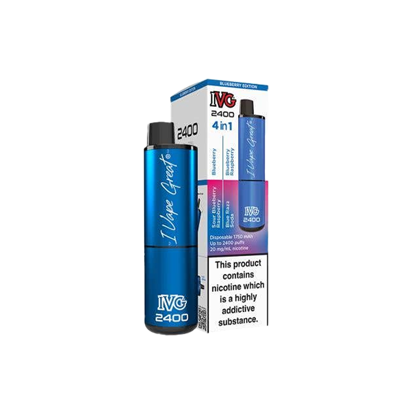 I VG 2400 Disposable Vapes - 20mg of Flavorful Fun with 4 in 1 Delight
