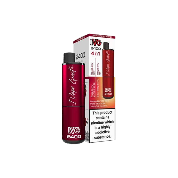 I VG 2400 Disposable Vapes - 20mg of Flavorful Fun with 4 in 1 Delight