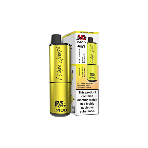 I VG 2400 Disposable Vapes - 20mg of Flavorful Fun with 4 in 1 Delight