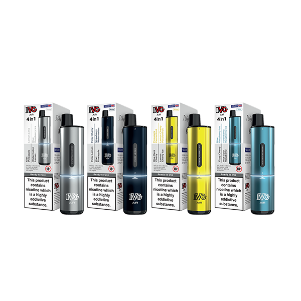 IVG Air 4 in 1 Disposable Rechargeable Pod Vape Kit - 2400 Puffs of Flavorful Fun