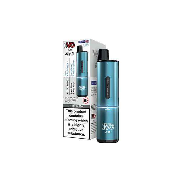 IVG Air 4 in 1 Disposable Rechargeable Pod Vape Kit - 2400 Puffs of Flavorful Fun