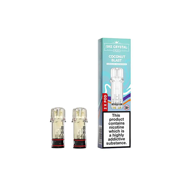 SKE Crystal Plus Replacement Pods - 1200 Puffs of Vaping Bliss
