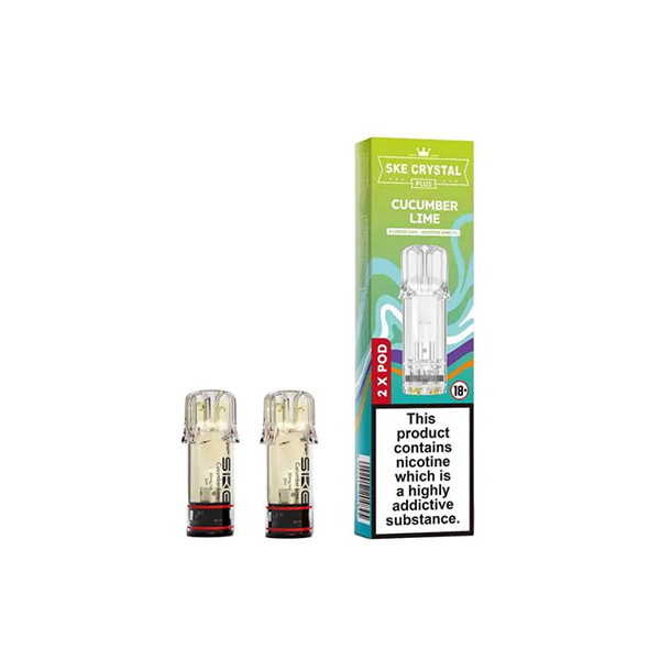 SKE Crystal Plus Replacement Pods - 1200 Puffs of Vaping Bliss
