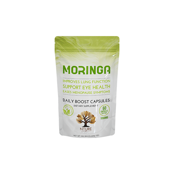 NTURE 1000mg Moringa Capsules - Unlock Vibrant Health with Every Dose