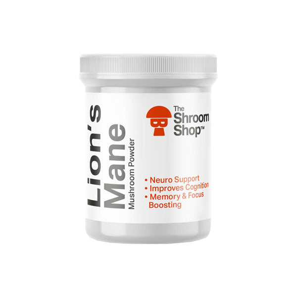 The Shroom Shop Lion's Mane Mushroom Powder - Unleash Your Brain Power with 90000mg Per Serving