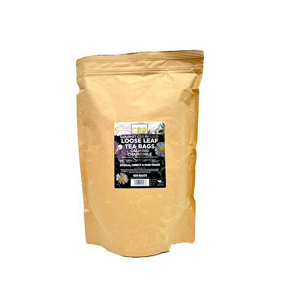 Equilibrium CBD Chamomile Tea Catering Pack - 340mg of Relaxation in 100 Biodegradable Pyramid Bags