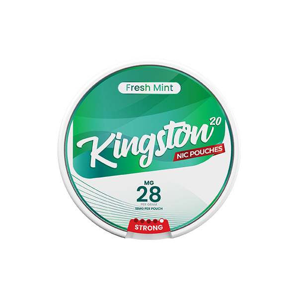 Kingston Nicotine Pouches - 28mg of Pure Nicotine Bliss in 20 Convenient Pouches