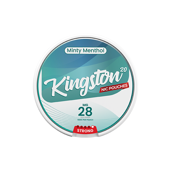 Kingston Nicotine Pouches - 28mg of Pure Nicotine Bliss in 20 Convenient Pouches