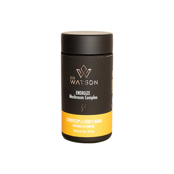 Dr Watson Energise Mushroom Complex - Unlock Your Inner Superhero with Natural Fungi Power