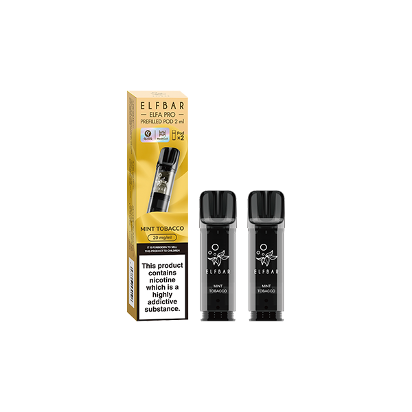 ELF Bar ELFA Pro Replacement Prefilled Pods - Elevate Your Vaping Experience with 38 Flavorful Choices