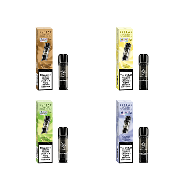 ELF Bar ELFA Pro Replacement Prefilled Pods - Elevate Your Vaping Experience with 38 Flavorful Choices