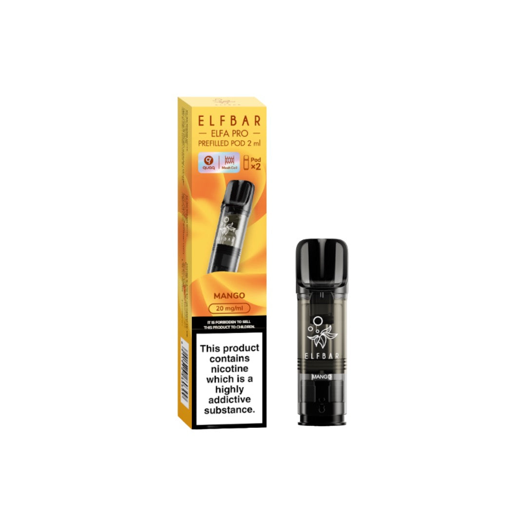 ELF Bar ELFA Pro Replacement Prefilled Pods - Elevate Your Vaping Experience with 38 Flavorful Choices