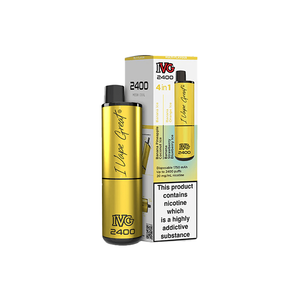 I VG 2400 Disposable Vapes - 20mg of Flavorful Fun with 4 in 1 Delight
