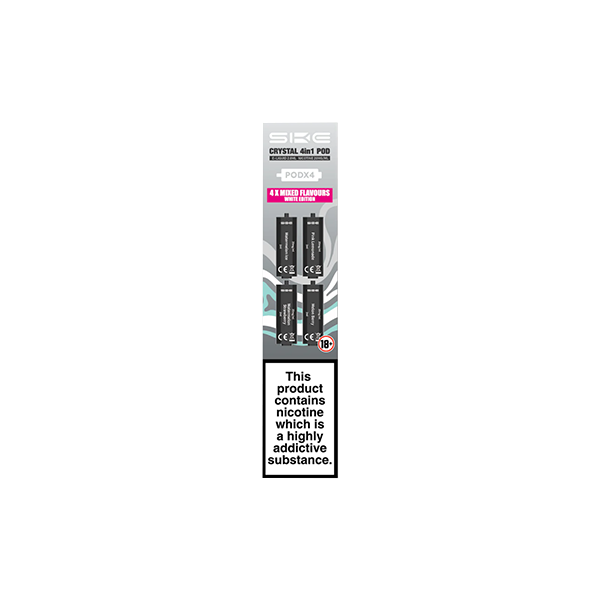 SKE Crystal 4in1 20mg Replacement Pods - 2400 Puffs of Flavorful Fun