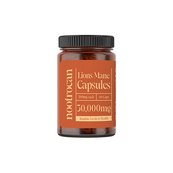 Nootrocan Nootropic Vegan Mushroom Capsules - Unleash Your Inner Genius with 30000mg Power