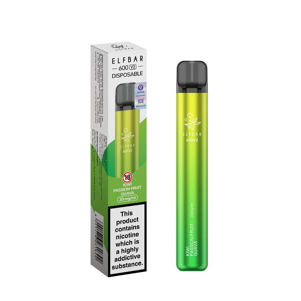 ELF Bar 600 V2 Disposable Vaping Device - Style Meets Satisfaction with 600 Flavorful Puffs