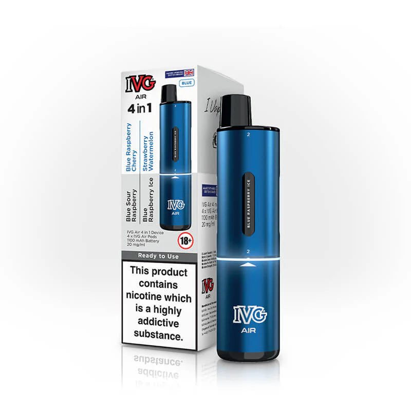IVG Air 4 in 1 Disposable Rechargeable Pod Vape Kit - 2400 Puffs of Flavorful Fun