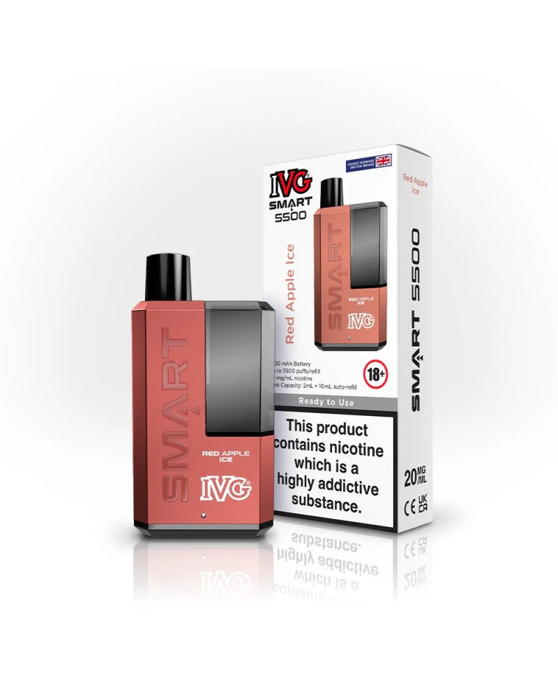 IVG Smart 5500 Disposable Rechargeable Vape Kit - Enjoy 5500 Puffs of Vaping Pleasure
