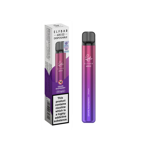 ELF Bar 600 V2 Disposable Vaping Device - Style Meets Satisfaction with 600 Flavorful Puffs
