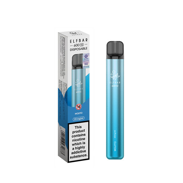 ELF Bar 600 V2 Disposable Vaping Device - Style Meets Satisfaction with 600 Flavorful Puffs