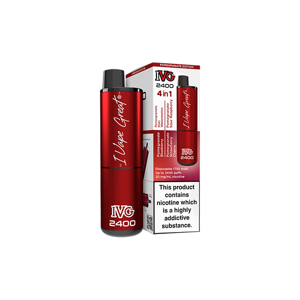 I VG 2400 Disposable Vapes - 20mg of Flavorful Fun with 4 in 1 Delight