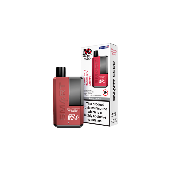 IVG Smart 5500 Disposable Rechargeable Vape Kit - Enjoy 5500 Puffs of Vaping Pleasure