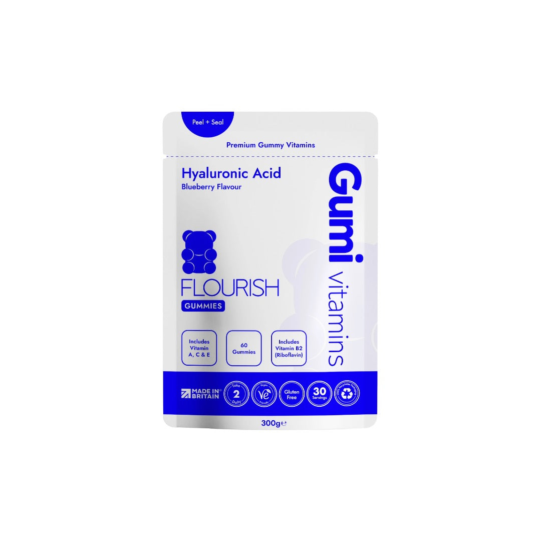 Gumi Vitamins Flourish Hyaluronic Acid Gummies - Delicious Hydration for Radiant Skin