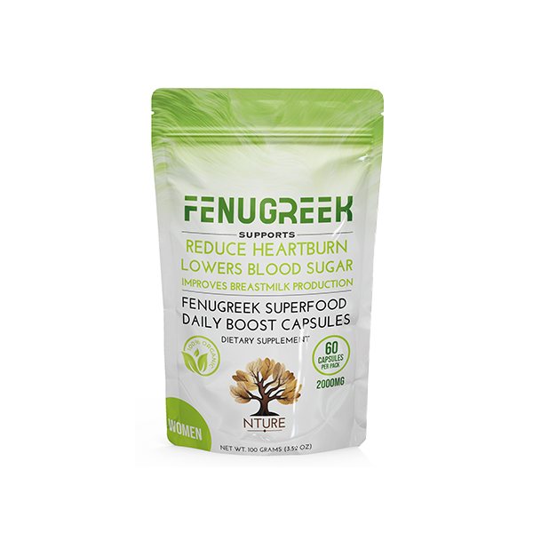 NTURE 2000mg Fenugreek Women's Capsules - Unleash Your Inner Goddess