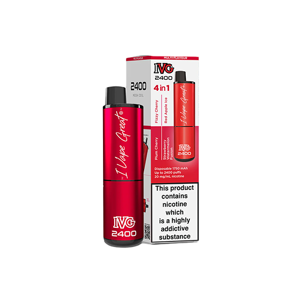 I VG 2400 Disposable Vapes - 20mg of Flavorful Fun with 4 in 1 Delight