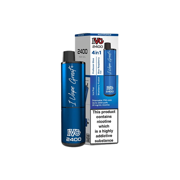 I VG 2400 Disposable Vapes - 20mg of Flavorful Fun with 4 in 1 Delight
