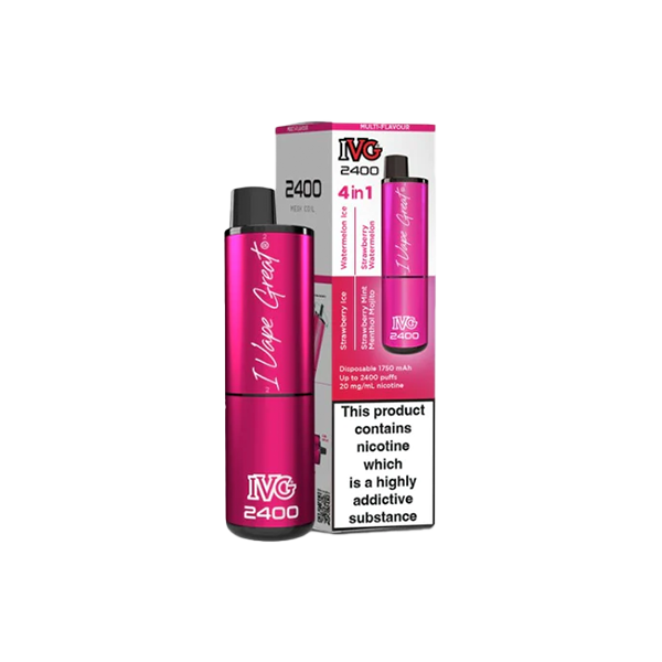 I VG 2400 Disposable Vapes - 20mg of Flavorful Fun with 4 in 1 Delight