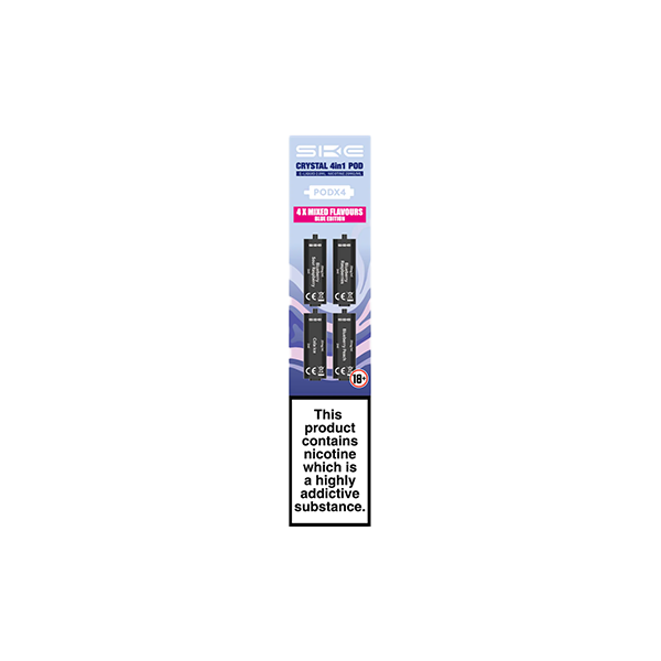 SKE Crystal 4in1 20mg Replacement Pods - 2400 Puffs of Flavorful Fun