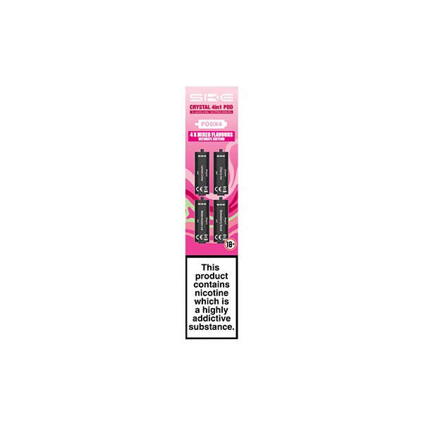 SKE Crystal 4in1 20mg Replacement Pods - 2400 Puffs of Flavorful Fun