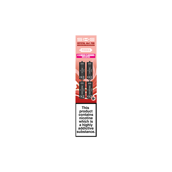 SKE Crystal 4in1 20mg Replacement Pods - 2400 Puffs of Flavorful Fun